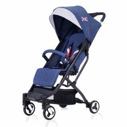 呵宝 英伦风婴儿推车硬板支撑 可坐可躺bb车一键折叠 伯爵708