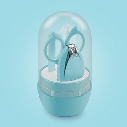 天美优客 婴儿指甲剪 5件套 3色可选 送收纳包+口水巾