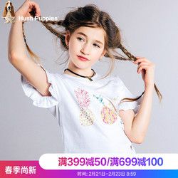 暇步士 女童t恤短袖