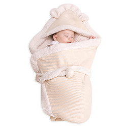 迪尔优品 婴儿羊羔绒抱被 *3件