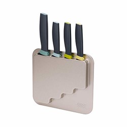 Joseph Joseph 10303 DoorStore 刀具4件套高架刀具套装，带橱柜收纳盒