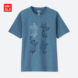 男装  Hokusai Blue印花T恤 416193 优衣库UNIQLO