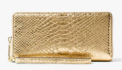 MICHAEL KORS Jet Set  金属蛇纹女士钱包