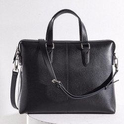 网易严选 男士牛皮公文包 *2件