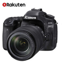 佳能 Canon EOS 80D EF-S18-135 IS USM 单反相机套机 日版 黑色