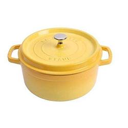 STAUB 珐琅铸铁炖锅 圆形14cm 双手柄搪瓷锅 IH对应 小锅La Cocotte Round 40511-369