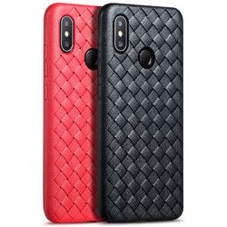 摩斯维 小米8手机壳小米8se保护套编织皮纹套