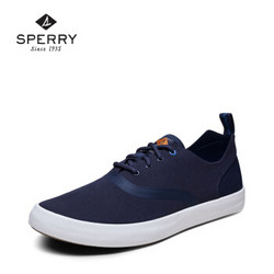 Sperry 斯佩里 STS14312 男鞋 秋季透气舒适轻便帆布鞋 纯色运动滑板休闲鞋