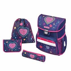 Herlitz 书包书包, 37厘米, 蝴蝶梦 Blue Hearts 37 cm
