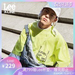 LeeX-LINE L369121AZ 男款新款棉质宽松短袖圆领T恤