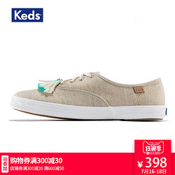 Keds旗舰店2018夏季新品女鞋平底帆布鞋休闲流苏单鞋板鞋WF58175