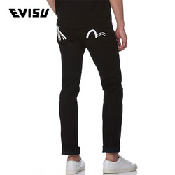 EVISU  EVISUKURO 18SS 男士紧身海鸥印花牛仔裤 1ESGNM8JE211SS