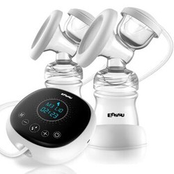 樱舒（Enssu）双边电动吸奶器 电动吸乳器 静音拔奶器ES708 *2件