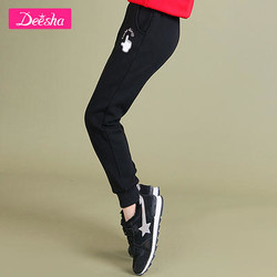 笛莎童装冬季女童休闲裤