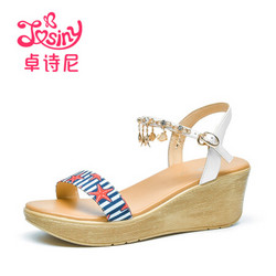 Josiny 卓诗尼 194820572 女士坡跟凉鞋