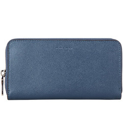 COACH 蔻驰 奢侈品 男士蓝灰色皮质长款钱包钱夹 F58107 DDE