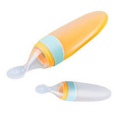 小白熊 09622 婴儿硅胶挤压式喂食勺 *4件