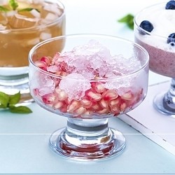 Pasabahce 帕莎帕琦 玻璃果汁甜品杯 265ml*2支 送叉勺8件套