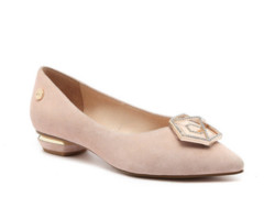 DK Sheepskin DK611 女士低跟鞋 Nude