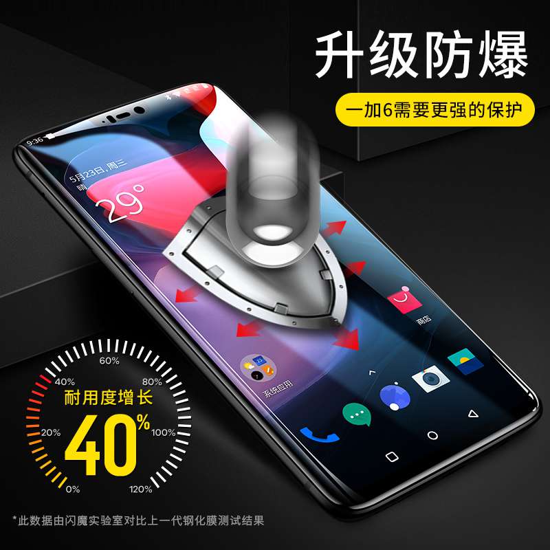 闪魔 一加6钢化膜