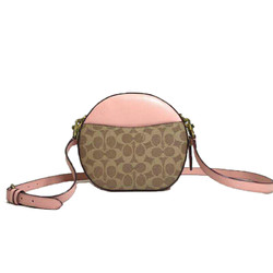COACH 蔻驰   COATED CANVAS 女士圆形斜挎包