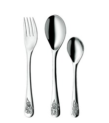 WMF 福腾宝 不锈钢儿童餐具 小矮人 3件套