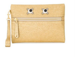 ANYA HINDMARCH 眼睛镶嵌拉链小手包
