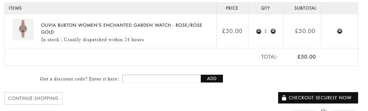 OLIVIA BURTON ENCHANTED GARDEN 女款时装腕表