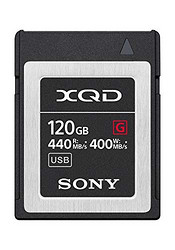 Sony 索尼专业 120GB XQD 存储卡 G 系列（可达 440MB/s 读取）带文件救援软件
