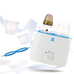 小白熊 双奶瓶恒温暖奶器 智能温奶消毒器 HL-0859