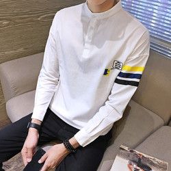 2019春秋季新款男士卫衣韩版潮流休闲日系内搭长袖T恤打底衫男装