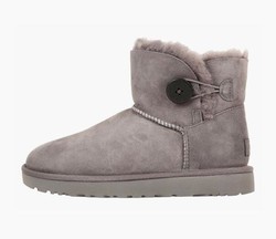 21号：黑卡：UGG australia Mini 2 Bailey Button 女士雪地靴