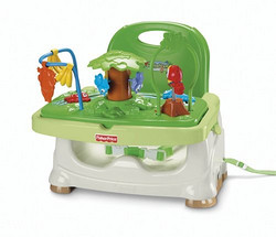 Fisher-Price费雪热带雨林便携式宝宝玩具餐椅