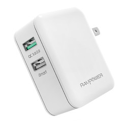 Ravpower高通QC3.0充电器 双口30W
