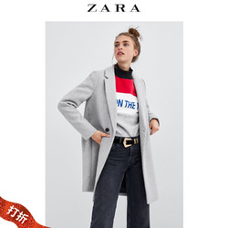 ZARATRF  01255200811 女装 中长款 通勤大衣