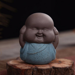 AlfunBel 艾芳贝儿 彩陶迷你茶宠-勿听C-78-13-3