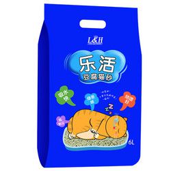 L&H 乐活 宠物猫砂 豆腐猫砂 6L 绿茶味 *3件