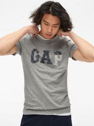 全棉亮色徽标印花短袖T恤