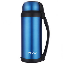 泰福高（TAFUCO）保温壶 便携式户外旅行壶大容量运动车载水壶T-1272 蓝色 2500ML *2件