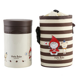 LOCK&LOCK 乐扣乐扣 HBB340BRW HELLO BEBE 焖烧罐 500mL