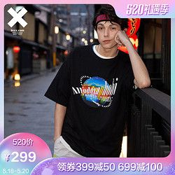Stand by 潮牌休闲短袖宽松夏季新款印花潮流情侣T恤男