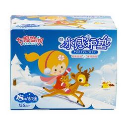 SPACE7 七度空间 纯棉表层 薄型冰感护垫 内置乐Q包 18片