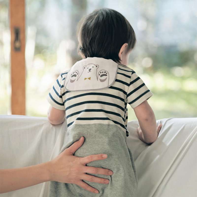 千趣会 婴儿三重棉纱印花吸汗背巾