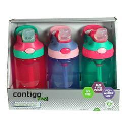 Contigo 康迪克 儿童吸管杯 防漏 414ml*3 (女孩)