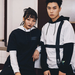 361度栗喉蜂虎系列纯色百搭2019新款短袖运动T恤百搭女T 基础黑 M