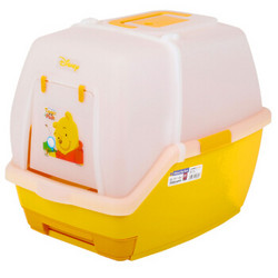 爱丽思 迪士尼豪华全封闭猫砂猫沙盆宠物厕所便盆带铲带抽屉猫厕所TIO-530FT小维尼熊