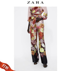 ZARA 女装花朵印花裤子 08372234330