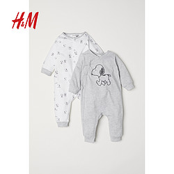 天猫预售 H＆M 婴儿衣服新款 2件装连体睡衣HM0657394