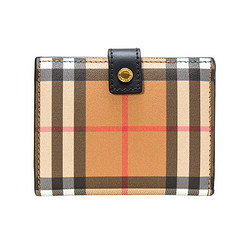 博柏利BURBERRY钱包女士对开钱包黑色复古检查LAKESIDE 4073431 ACIEB 00100 BLACK