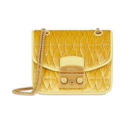 FURLA 芙拉 METROPOLIS COMETA MINI 女士天鹅绒单肩包